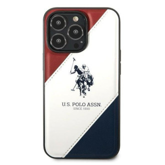 US Polo USHCP14LPSO3 iPhone 14 Pro 6.1 &quot;white / white Tricolor Embossed