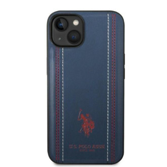 US Polo USHCP14MPFAV iPhone 14 Plus 6.7 &quot;navy blue / navy blue Leather Stitch