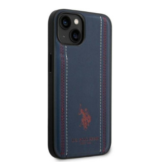 US Polo USHCP14MPFAV iPhone 14 Plus 6.7 &quot;navy blue / navy blue Leather Stitch