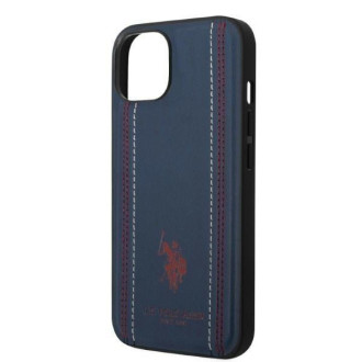 US Polo USHCP14MPFAV iPhone 14 Plus 6.7 &quot;navy blue / navy blue Leather Stitch