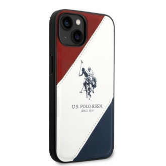 US Polo USHCP14MPSO3 iPhone 14 Plus 6.7 &quot;white / white Tricolor Embossed