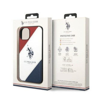 US Polo USHCP14MPSO3 iPhone 14 Plus 6.7 &quot;white / white Tricolor Embossed