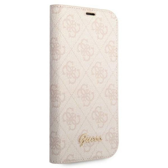 Guess GUBKP14LHG4SHP iPhone 14 Pro 6.1 &quot;pink / pink book 4G Vintage Gold Logo