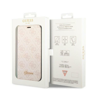 Guess GUBKP14LHG4SHP iPhone 14 Pro 6.1 &quot;pink / pink book 4G Vintage Gold Logo