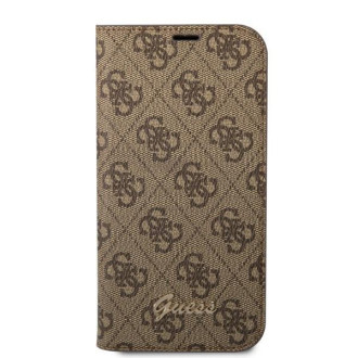 Guess GUBKP14MHG4SHW iPhone 14 Plus 6.7 &quot;brown / brown book 4G Vintage Gold Logo