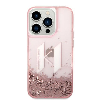 Karl Lagerfeld KLHCP14LLBKLCP iPhone 14 Pro 6.1 &quot;pink / pink hardcase Liquid Glitter Big KL