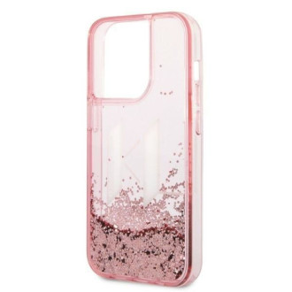 Karl Lagerfeld KLHCP14LLBKLCP iPhone 14 Pro 6.1 &quot;pink / pink hardcase Liquid Glitter Big KL