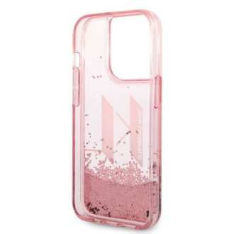 Karl Lagerfeld KLHCP14LLBKLCP iPhone 14 Pro 6.1 &quot;pink / pink hardcase Liquid Glitter Big KL