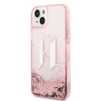 Karl Lagerfeld KLHCP14MLBKLCP iPhone 14 Plus 6.7 &quot;pink / pink hardcase Liquid Glitter Big KL