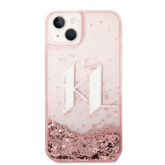 Karl Lagerfeld KLHCP14MLBKLCP iPhone 14 Plus 6.7 &quot;pink / pink hardcase Liquid Glitter Big KL