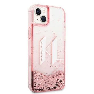 Karl Lagerfeld KLHCP14MLBKLCP iPhone 14 Plus 6.7 &quot;pink / pink hardcase Liquid Glitter Big KL