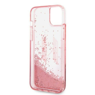 Karl Lagerfeld KLHCP14MLBKLCP iPhone 14 Plus 6.7 &quot;pink / pink hardcase Liquid Glitter Big KL