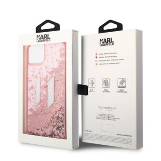 Karl Lagerfeld KLHCP14MLBKLCP iPhone 14 Plus 6.7 &quot;pink / pink hardcase Liquid Glitter Big KL