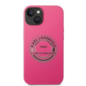 Karl Lagerfeld KLHCP14MSRSGRCF iPhone 14 Plus 6.7 &quot;hardcase pink / pink Silicone RSG