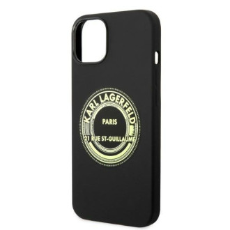 Karl Lagerfeld KLHCP14MSRSGRCK iPhone 14 Plus 6.7 &quot;hardcase black / black Silicone RSG