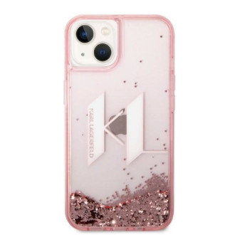 Karl Lagerfeld KLHCP14SLBKLCP iPhone 14 6.1 &quot;pink / pink hardcase Liquid Glitter Big KL