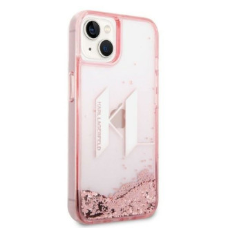 Karl Lagerfeld KLHCP14SLBKLCP iPhone 14 6.1 &quot;pink / pink hardcase Liquid Glitter Big KL