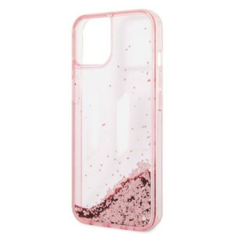 Karl Lagerfeld KLHCP14SLBKLCP iPhone 14 6.1 &quot;pink / pink hardcase Liquid Glitter Big KL