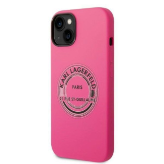 Karl Lagerfeld KLHCP14SSRSGRCF iPhone 14 6.1 &quot;hardcase pink / pink Silicone RSG