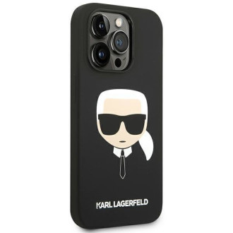 Karl Lagerfeld KLHCP14XSLKHBK iPhone 14 Pro Max 6.7 &quot;hardcase black / black Silicone Karl`s Head