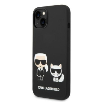 Karl Lagerfeld KLHMP14MSSKCK iPhone 14 Plus 6.7 &quot;hardcase black / black Liquid Silicone Karl &amp; Choupette Magsafe