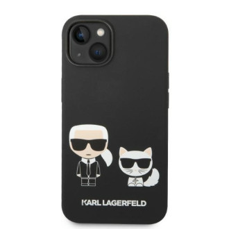 Karl Lagerfeld KLHMP14MSSKCK iPhone 14 Plus 6.7 &quot;hardcase black / black Liquid Silicone Karl &amp; Choupette Magsafe