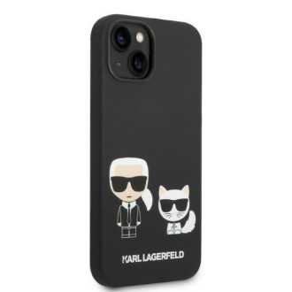 Karl Lagerfeld KLHMP14MSSKCK iPhone 14 Plus 6.7 &quot;hardcase black / black Liquid Silicone Karl &amp; Choupette Magsafe