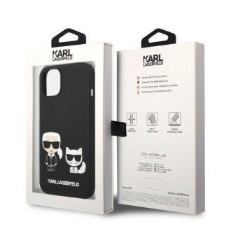 Karl Lagerfeld KLHMP14MSSKCK iPhone 14 Plus 6.7 &quot;hardcase black / black Liquid Silicone Karl &amp; Choupette Magsafe