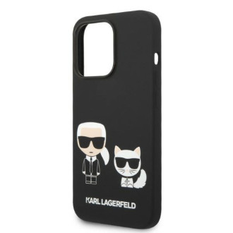 Karl Lagerfeld KLHMP14XSSKCK iPhone 14 Pro Max 6.7 &quot;hardcase black / black Liquid Silicone Karl &amp; Choupette Magsafe