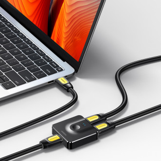 Ugreen přepínač Rozbočovač HDMI - 2x HDMI 4K 60Hz černý (CM217)