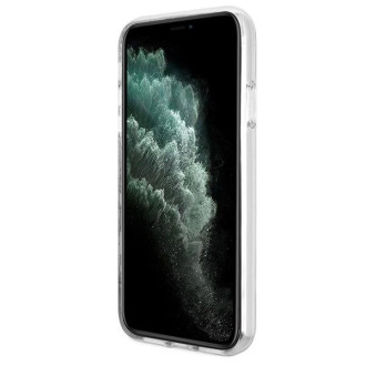Set Guess GUBPN61H4EACSW pouzdro+nabíječka iPhone 11 6,1" hnědé/hnědé pevné pouzdro 4G Print MagSafe