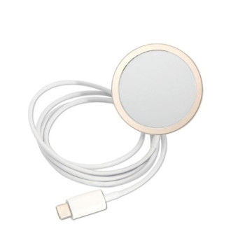 Set Guess GUBPP14MHMEACSH Case+ Charger iPhone 14 Plus 6,7" bílý/bílý pevný obal Marble MagSafe