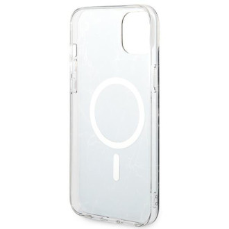 Set Guess GUBPP14MHMEACSK Case+ Charger iPhone 14 Plus 6,7" černý/černý pevný obal Marble MagSafe