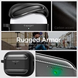 Spigen RUGGED ARMOR Apple AIRPODS PRO 1/2 MATTE BLACK