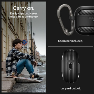 Spigen RUGGED ARMOR Apple AIRPODS PRO 1/2 MATTE BLACK