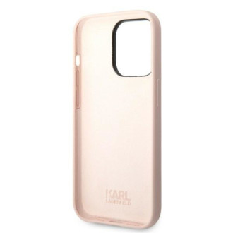 Karl Lagerfeld KLHCP14LSNCHBCP iPhone 14 Pro 6,1&quot; pevný obal růžový/růžový silikonový chupette