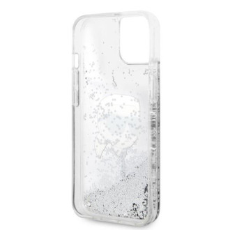 Karl Lagerfeld KLHCP14MLNKHCH iPhone 14 Plus 6,7&quot; stříbrný/stříbrný pevný obal Glitter Karl Head