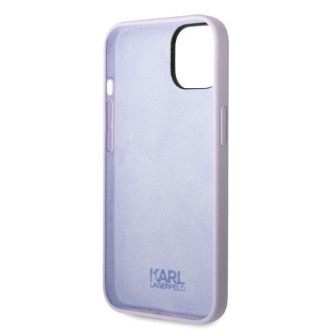 Karl Lagerfeld KLHCP14MSNIKBCU iPhone 14 Plus 6,7&quot; pevný obal fialový/fialový silikonový Ikonik