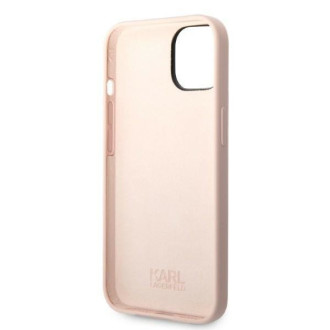 Karl Lagerfeld KLHCP14SSNCHBCP iPhone 14 6,1&quot; pevný obal růžový/růžový silikonový chupette
