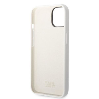 Karl Lagerfeld KLHCP14SSNIKBCH iPhone 14 6,1&quot; pevný obal bílý/bílý silikonový Ikonik