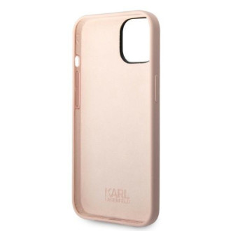 Karl Lagerfeld KLHCP14SSNIKBCP iPhone 14 6,1&quot; pevný obal růžový/růžový silikonový Ikonik