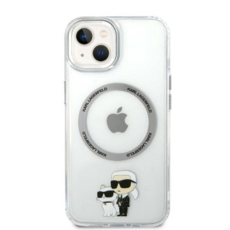 Karl Lagerfeld KLHMP14MHNKCIT pevný kryt iPhone 14 Plus 6,7&quot; transparentní Iconic Karl&amp;Choupette Magsafe