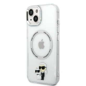 Karl Lagerfeld KLHMP14SHNKCIT iPhone 14 6,1&quot; pevný průhledný kryt Iconic Karl&amp;Choupette Magsafe