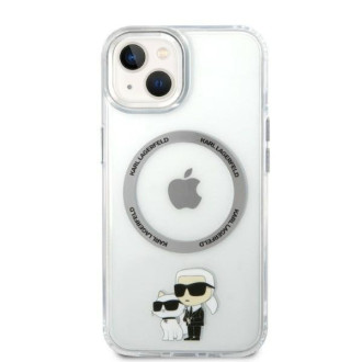 Karl Lagerfeld KLHMP14SHNKCIT iPhone 14 6,1&quot; pevný průhledný kryt Iconic Karl&amp;Choupette Magsafe