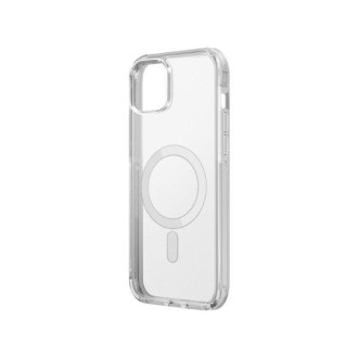 Uniq Combat pouzdro iPhone 14 Plus 6,7" Magclick Charging transparentní/holubičí saténové čiré