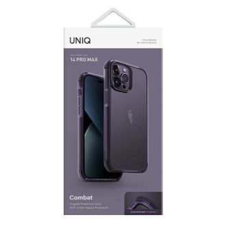 Uniq pouzdro Combat iPhone 14 Pro Max 6,7" fialové/obr. fialové