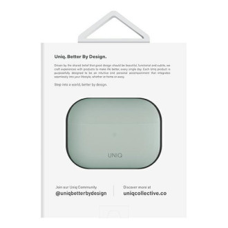 Uniq pouzdro Lino AirPods Pro 2 gen Silikon mint/mint green