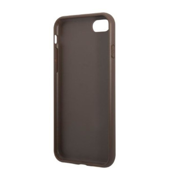 Guess GUHCI84GMGBR iPhone 7/8/SE 2020/2022 hnědý/hnědý pevný obal 4G velké kovové logo