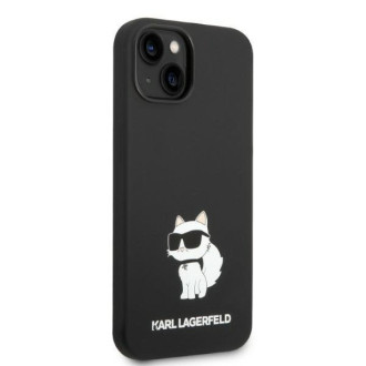 Karl Lagerfeld KLHMP14MSNCHBCK iPhone 14 Plus 6,7" pevné pouzdro černo/černé silikonové Choupette MagSafe