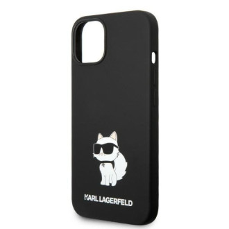 Karl Lagerfeld KLHMP14MSNCHBCK iPhone 14 Plus 6,7" pevné pouzdro černo/černé silikonové Choupette MagSafe